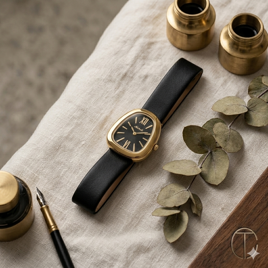 OT Oval Roman Numeral Watch | Classic Leather Timepiece