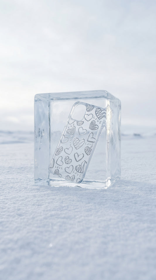Clear Hearts Love Case