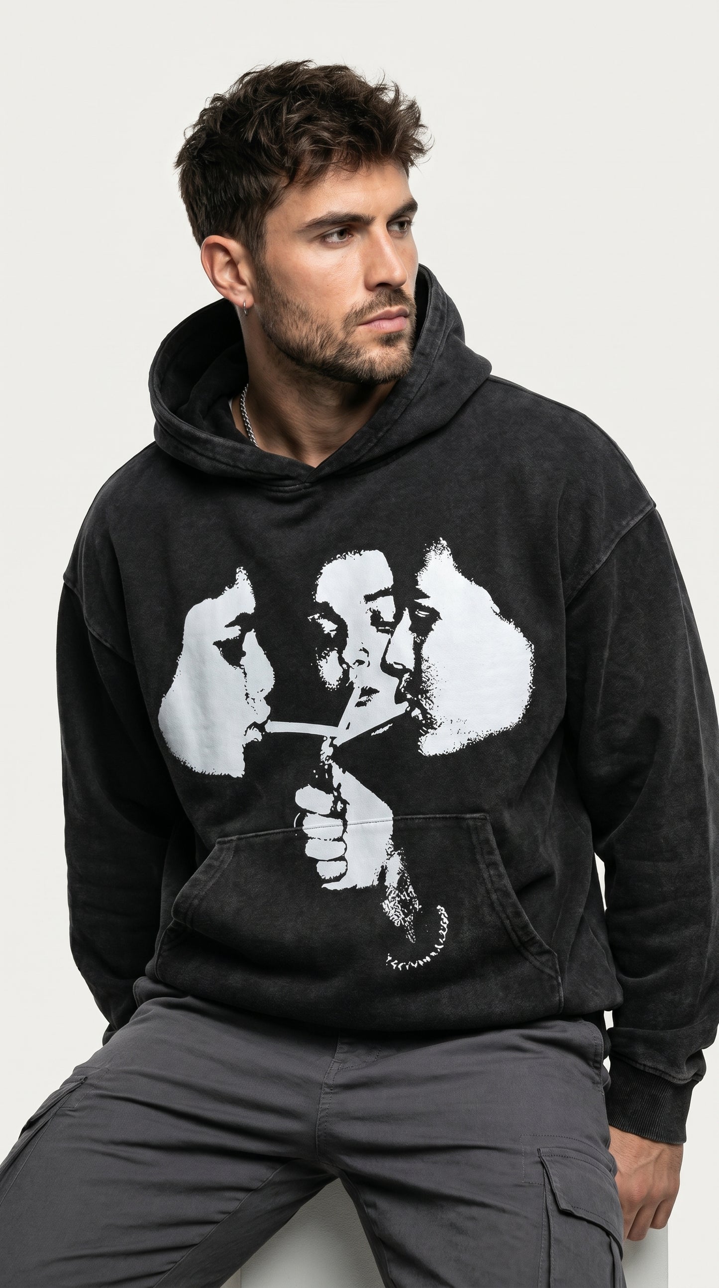 OT 3 SMOKERS HEAD HOODIE MEN