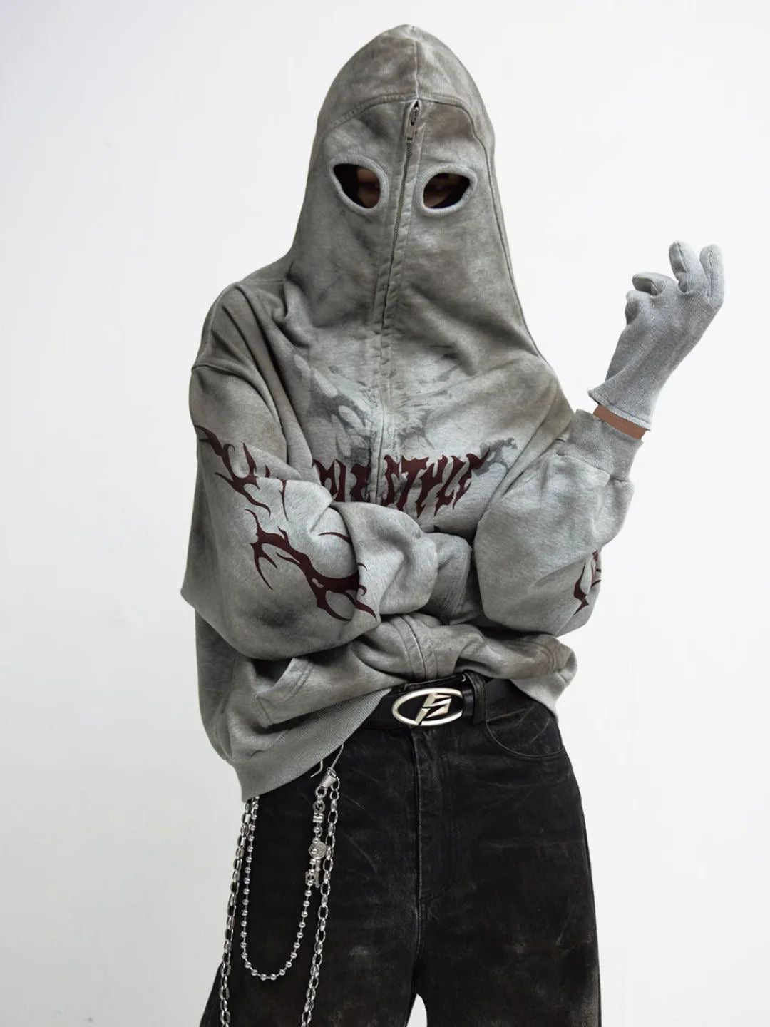 OT Phantom Zip Hoodie | Balaclava Mask Streetwear