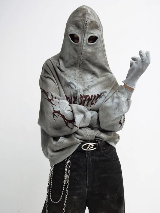 OT Phantom Zip Hoodie | Balaclava Mask Streetwear